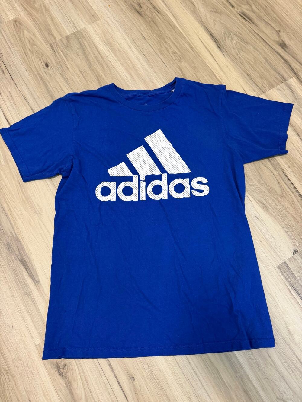 Men's Adidas go-to tee logo 3 stripes T-shirt Royal Blue Size M